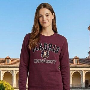 Madrid University Maroon Sweater
